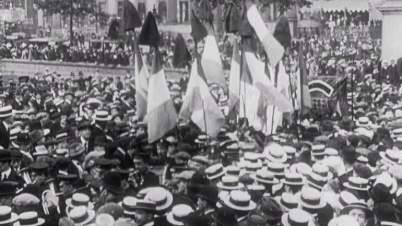 Trafalgar Square Riot 1913 movie scene