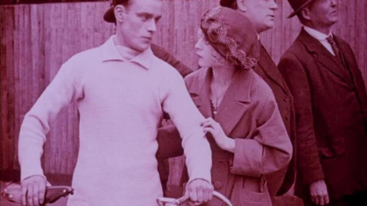 A Race for a Bride 1922 movie scene