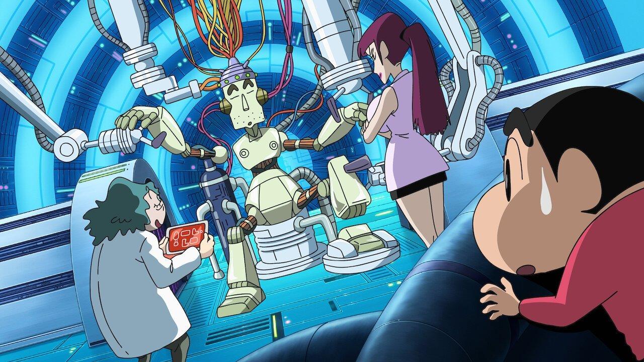 Crayon Shin-chan: Intense Battle! Robo Dad Strikes Back 2014 movie scene