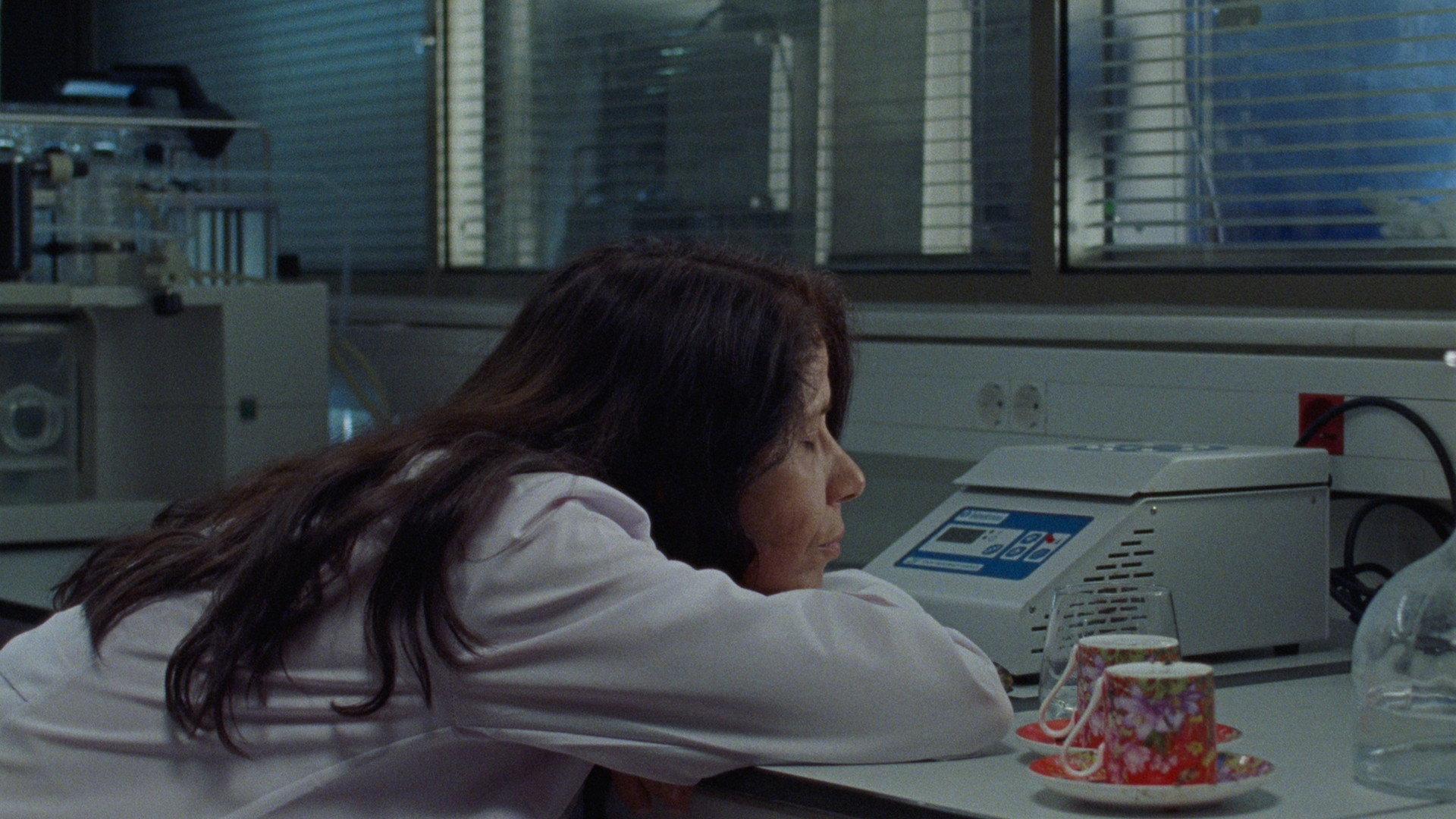 The Weary Hours of Two Lab Assistants 2026 movie scene