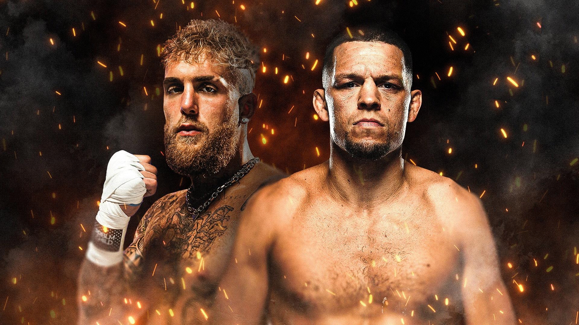 Jake Paul vs. Nate Diaz 2023 movie scene