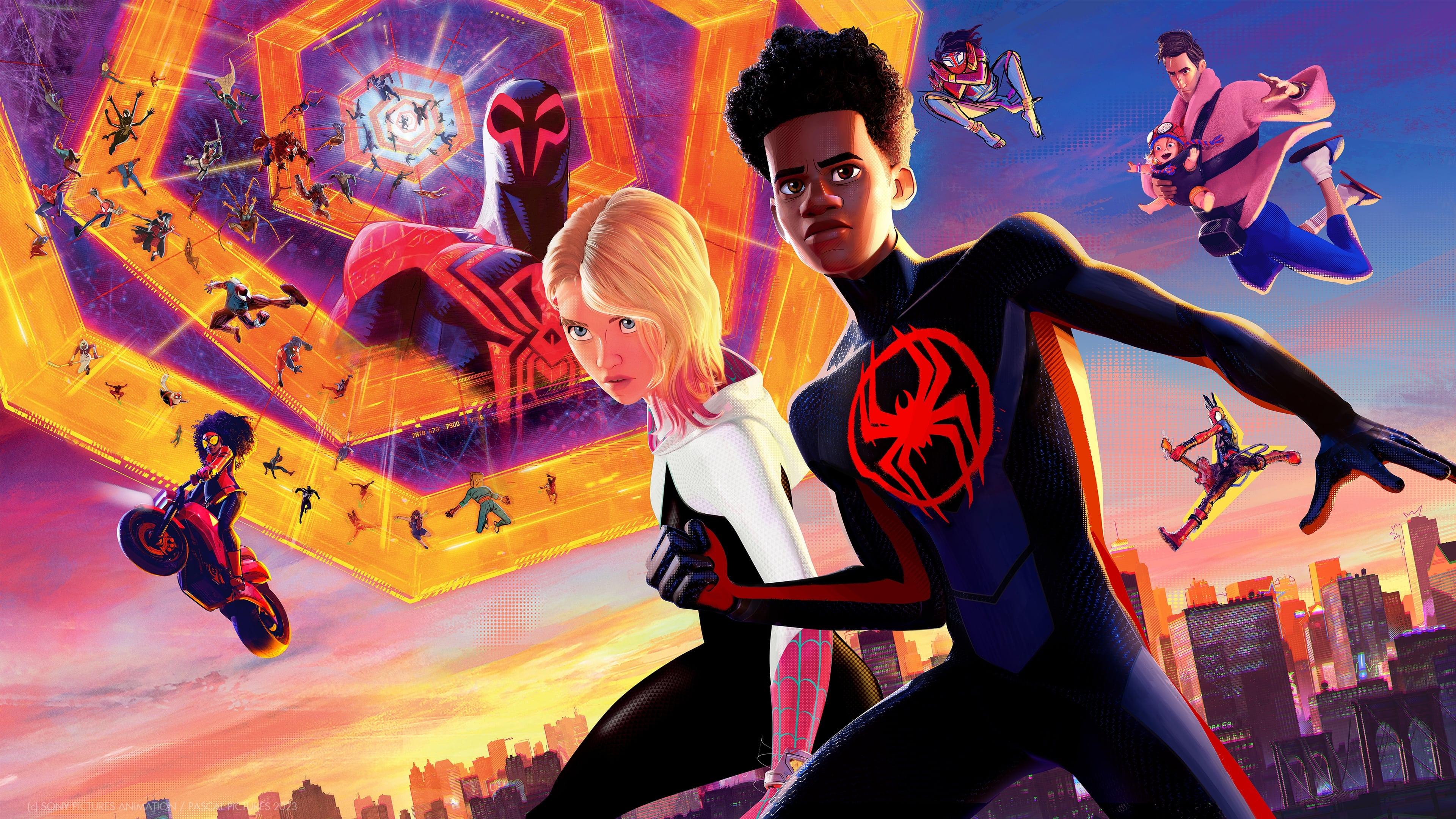 Spider-Man: Across the Spider-Verse 2023 movie scene