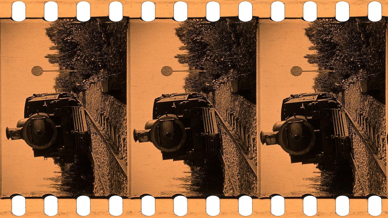 Por las sendas de Uspallata 1927 movie scene