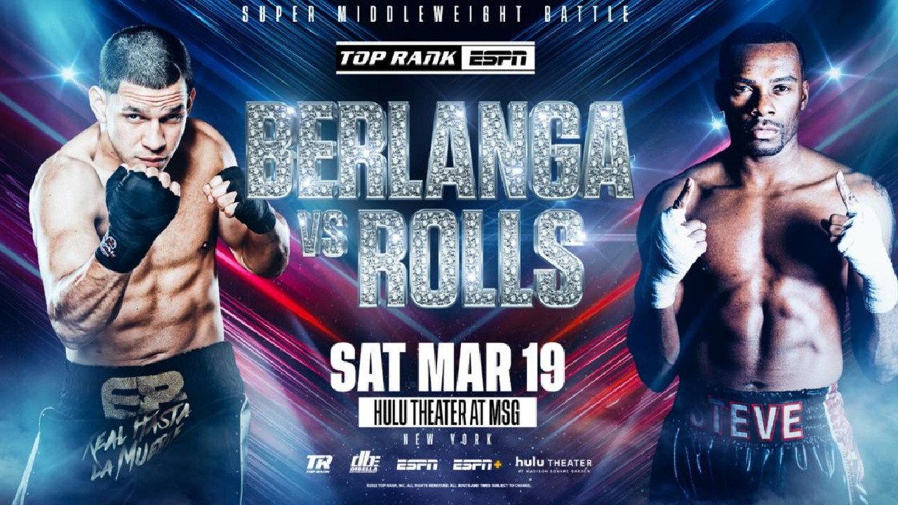 Edgar Berlanga vs. Steve Rolls 2022 movie scene