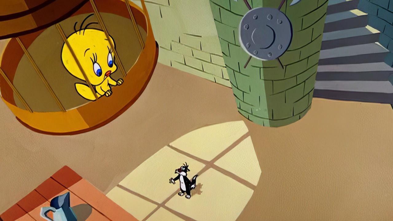 Tweety and the Beanstalk 1957 movie scene