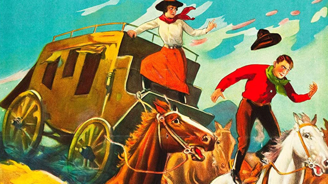 The Texas Trail 1925 movie scene