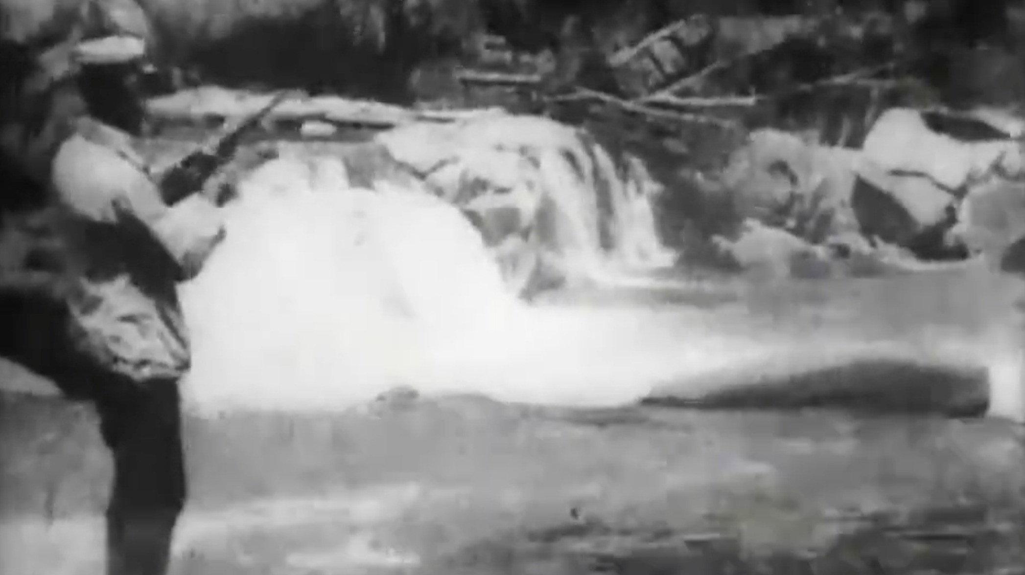 Bass Fishing 1901 movie scene
