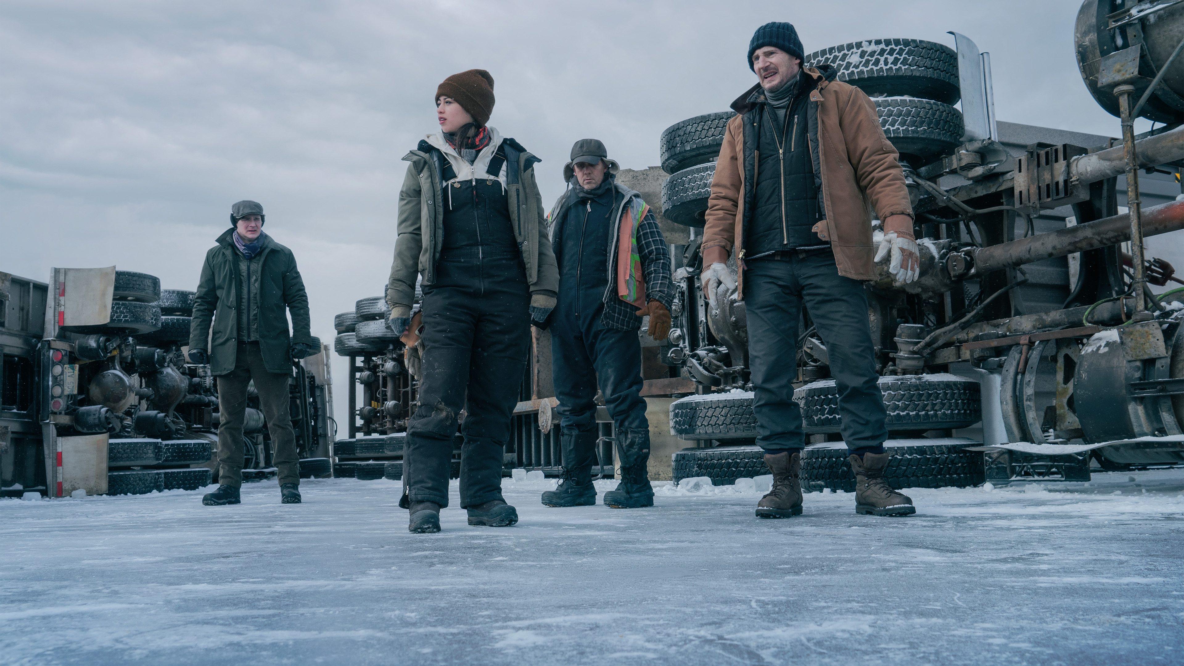 The Ice Road 2021 movie scene