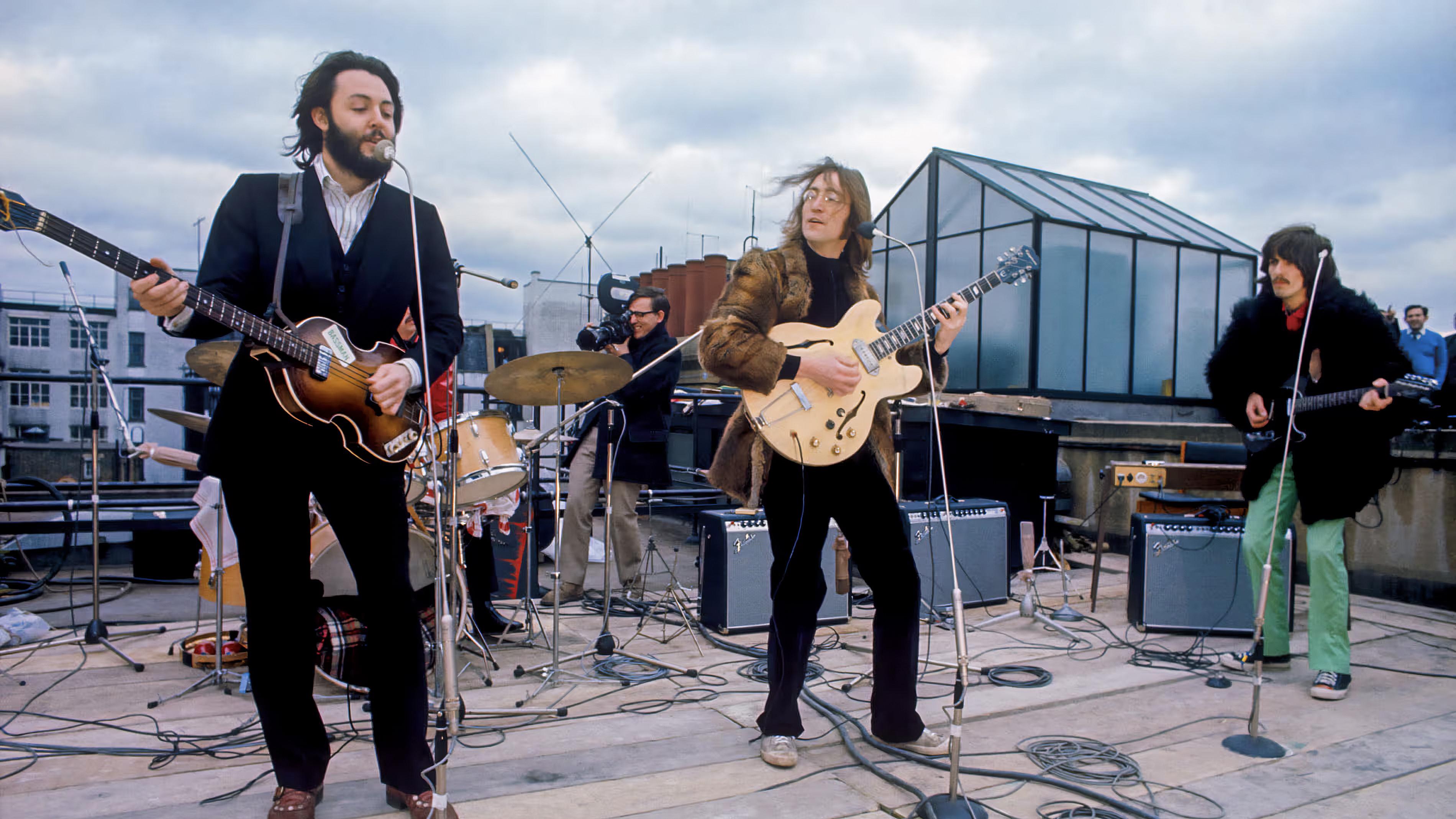The Beatles: Get Back - The Rooftop Concert 2022 movie scene
