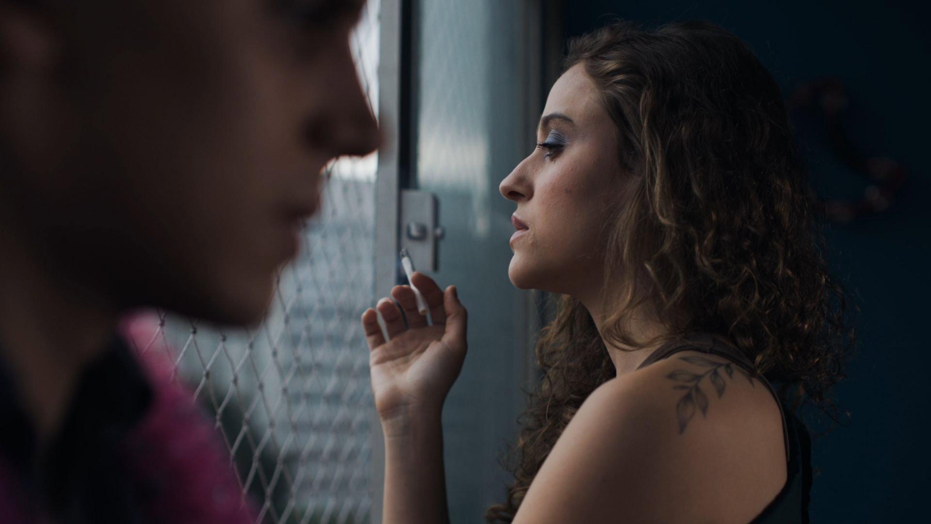 SHE CAME ALONE 2024 movie scene