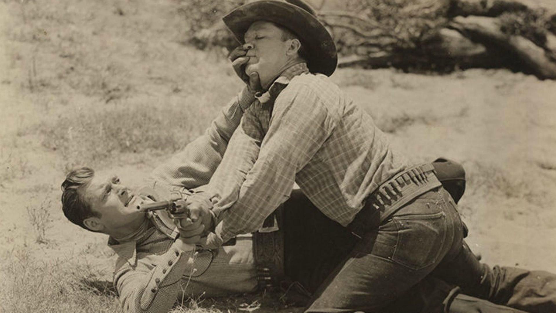 Both Barrels Blazing 1945 movie scene