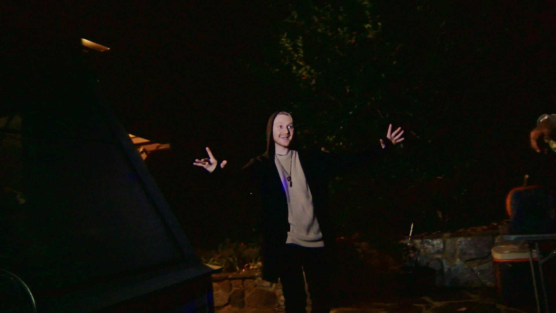 The Night Screams at the Cabin 2025 movie scene
