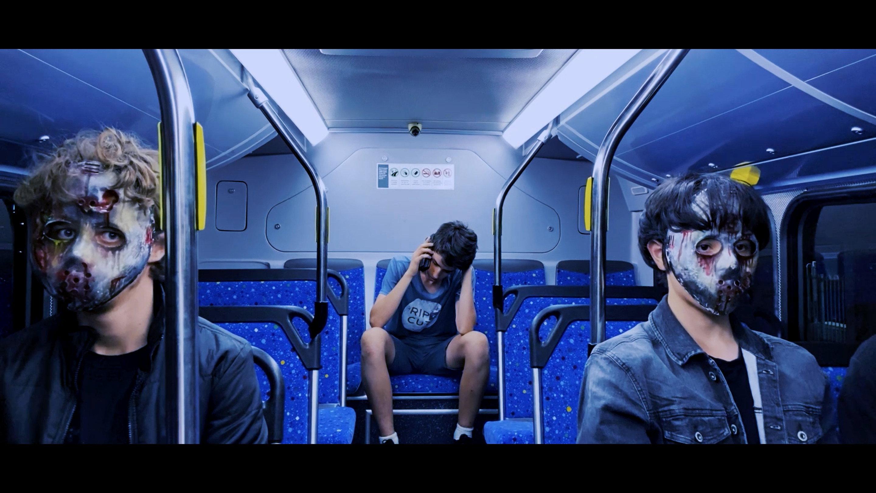 The Quiet Carriage 2023 movie scene
