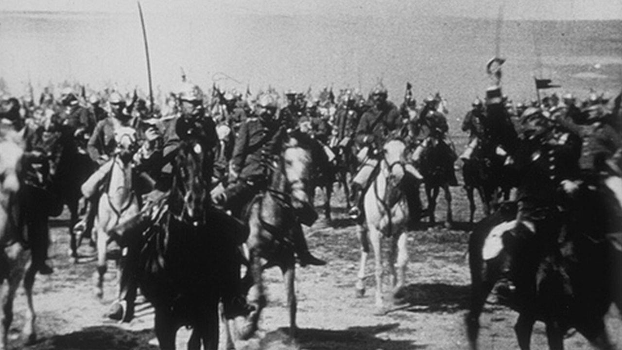 The Queen's Lancers: Charge [Spain] 1896 movie scene