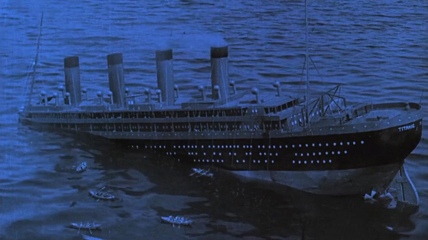 In Night and Ice 1912 movie scene