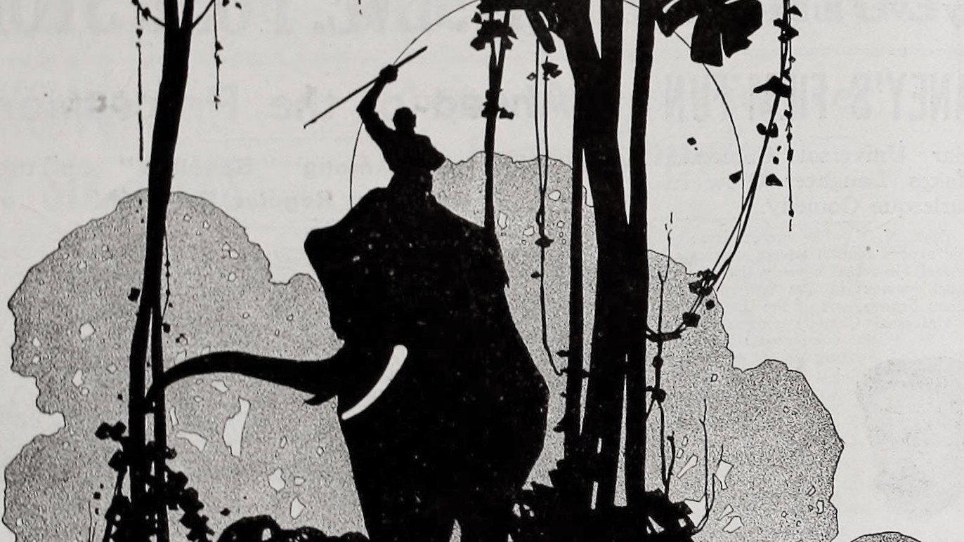 Man and Beast 1917 movie scene