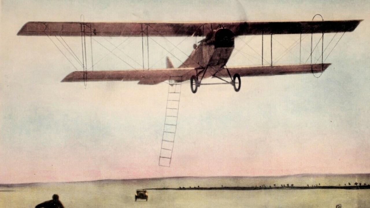 The Phantom Flyer 1928 movie scene