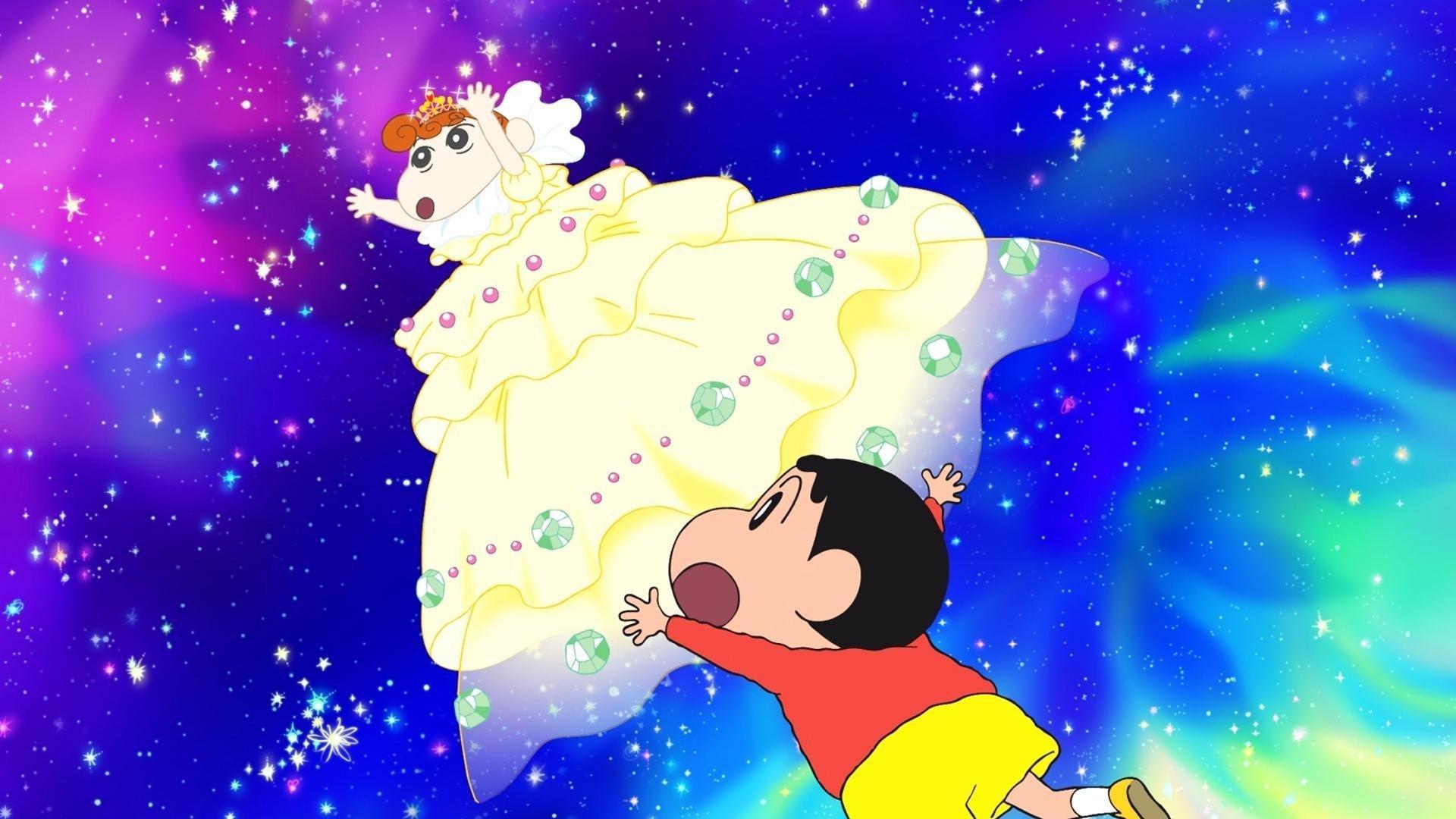 Crayon Shin-chan: Invoke a Storm! Me and the Space Princess 2012 movie scene