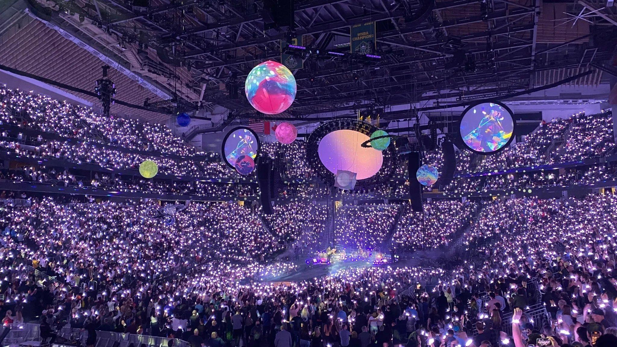 Coldplay - Live from Climate Pledge Arena 2021 movie scene