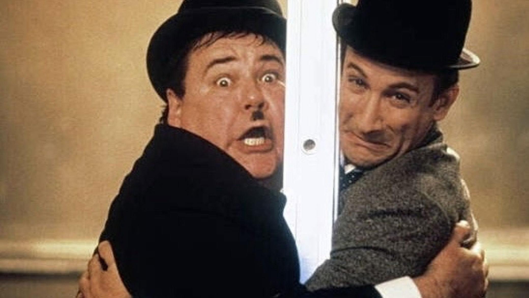 The All New Adventures of Laurel & Hardy in For Love or Mummy 1999 movie scene