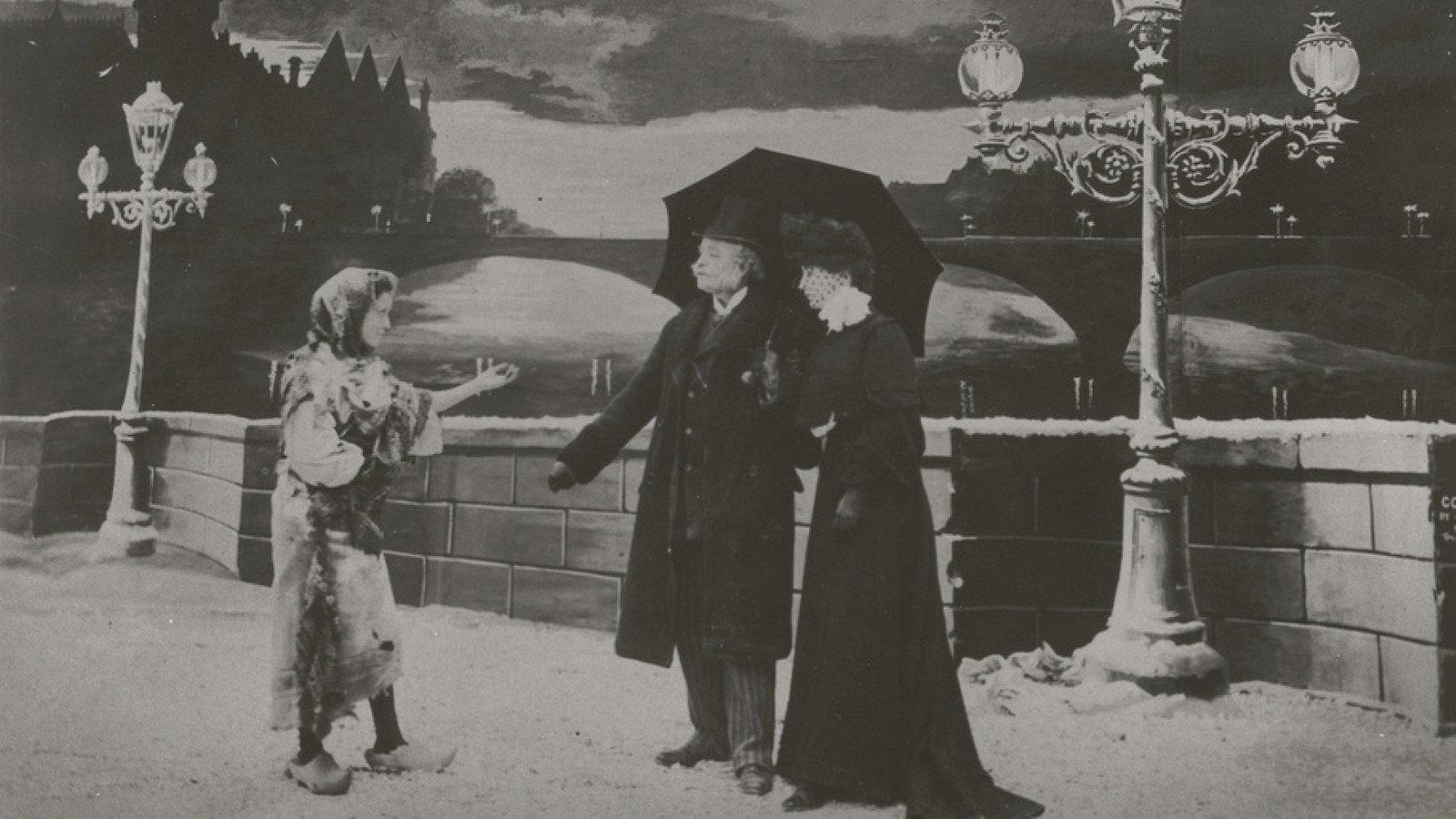 The Christmas Angel 1904 movie scene