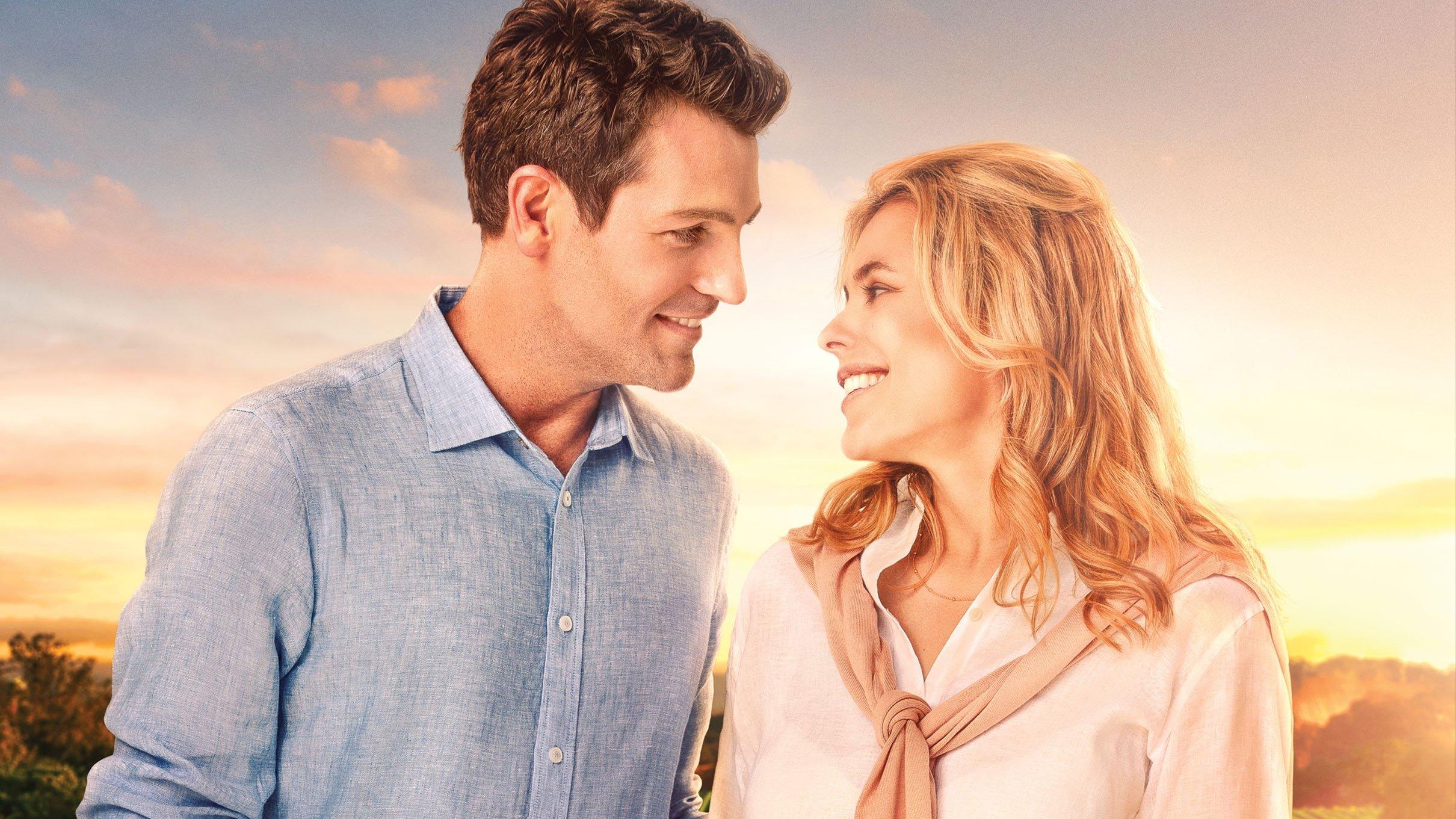 Romance at the Vineyard 2023 movie scene