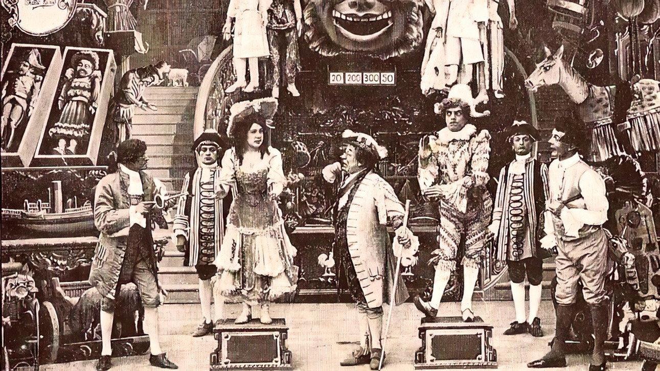 Harlequin's Story 1907 movie scene
