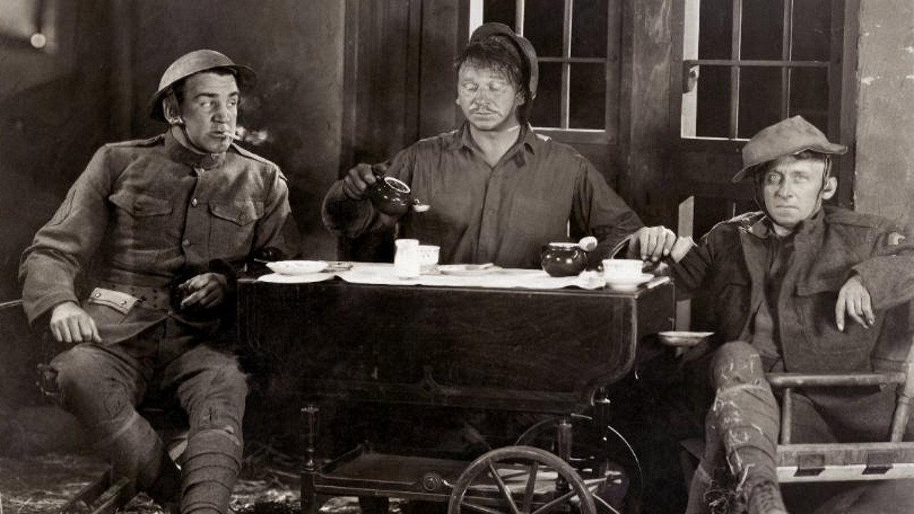 Behind the Front 1926 movie scene