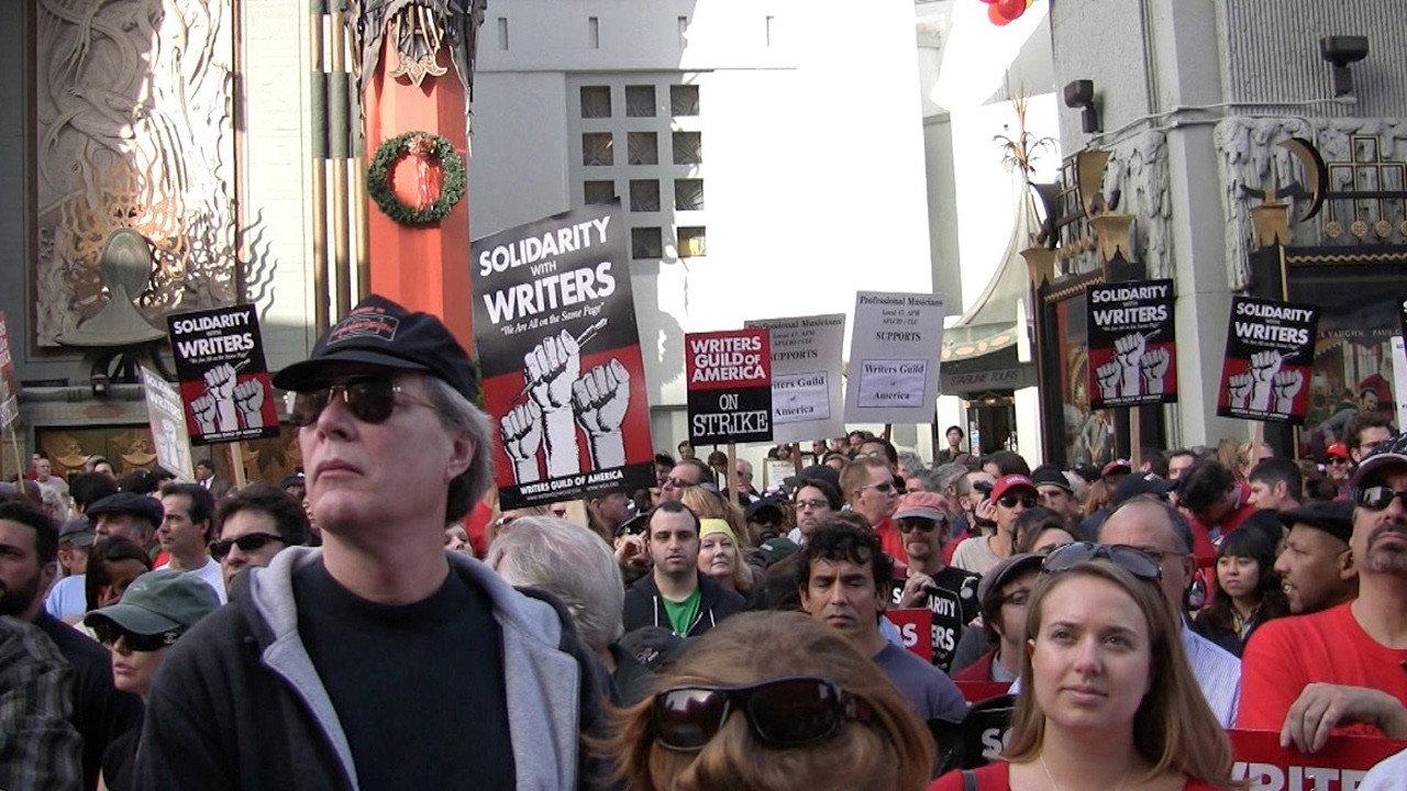Pencils Down! The 100 Days of the Writers Guild Strike 2014 movie scene