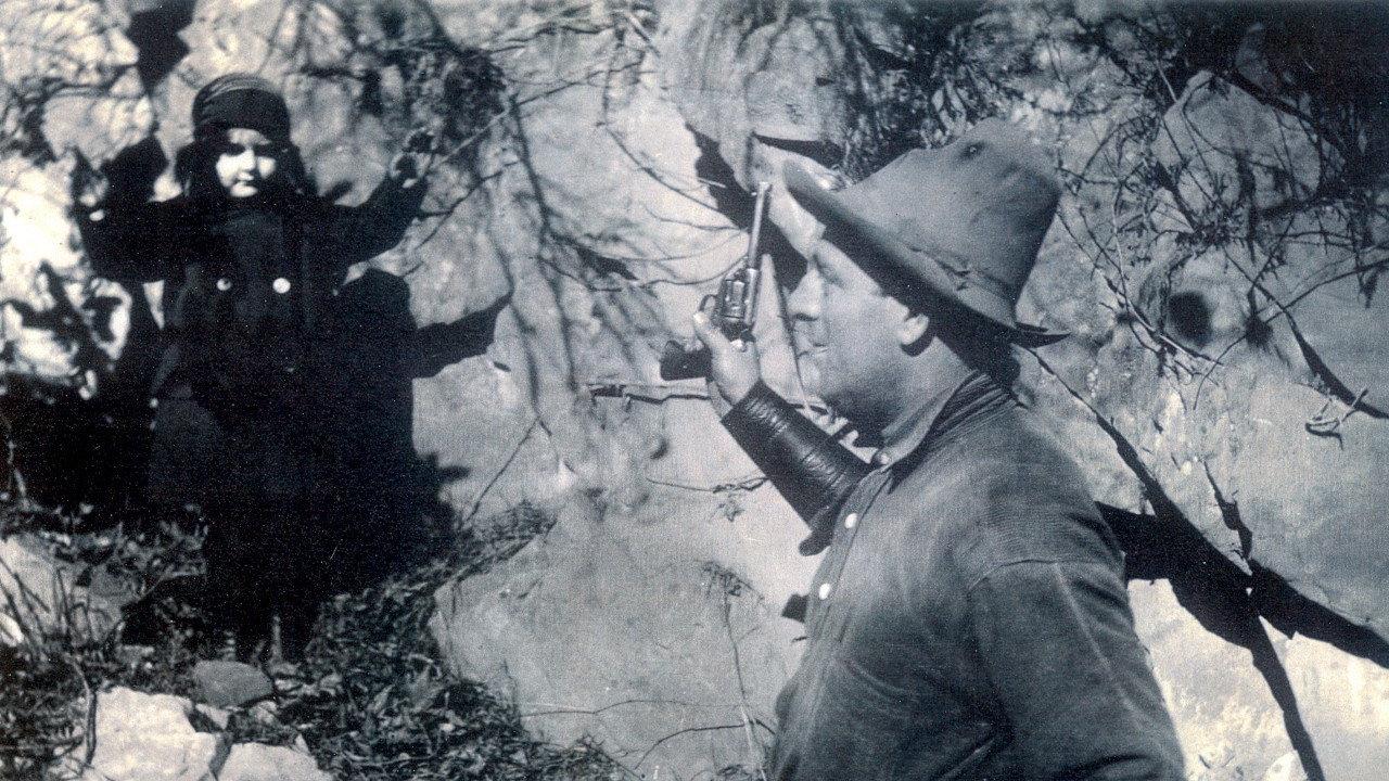 The Outlaw's Awakening 1915 movie scene