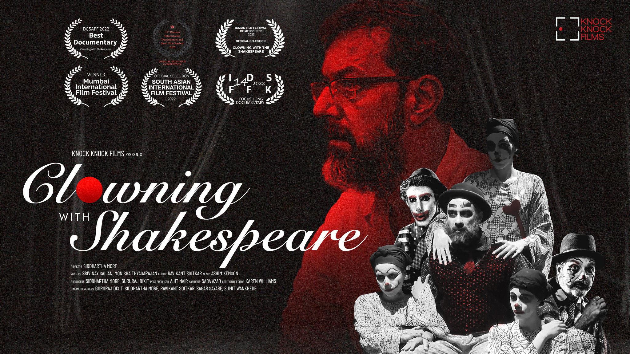 Clowning with Shakespeare 2022 movie scene