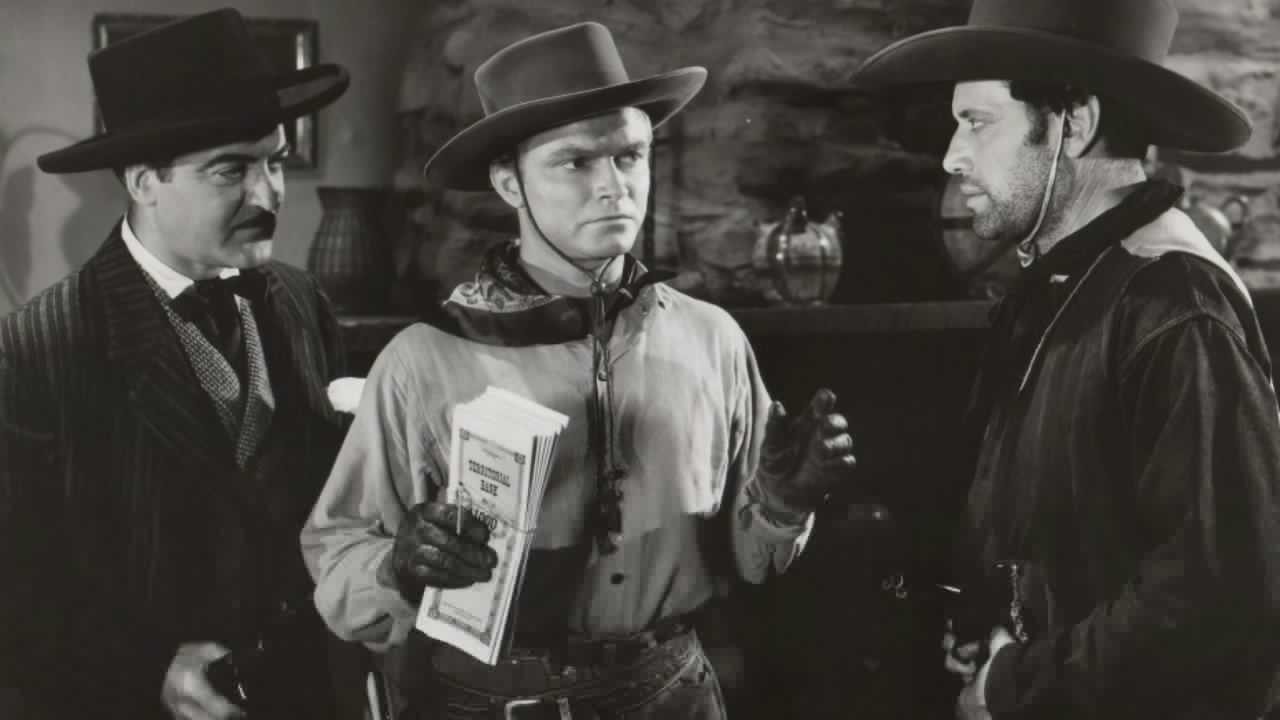 Outlaws of Pine Ridge 1942 movie scene