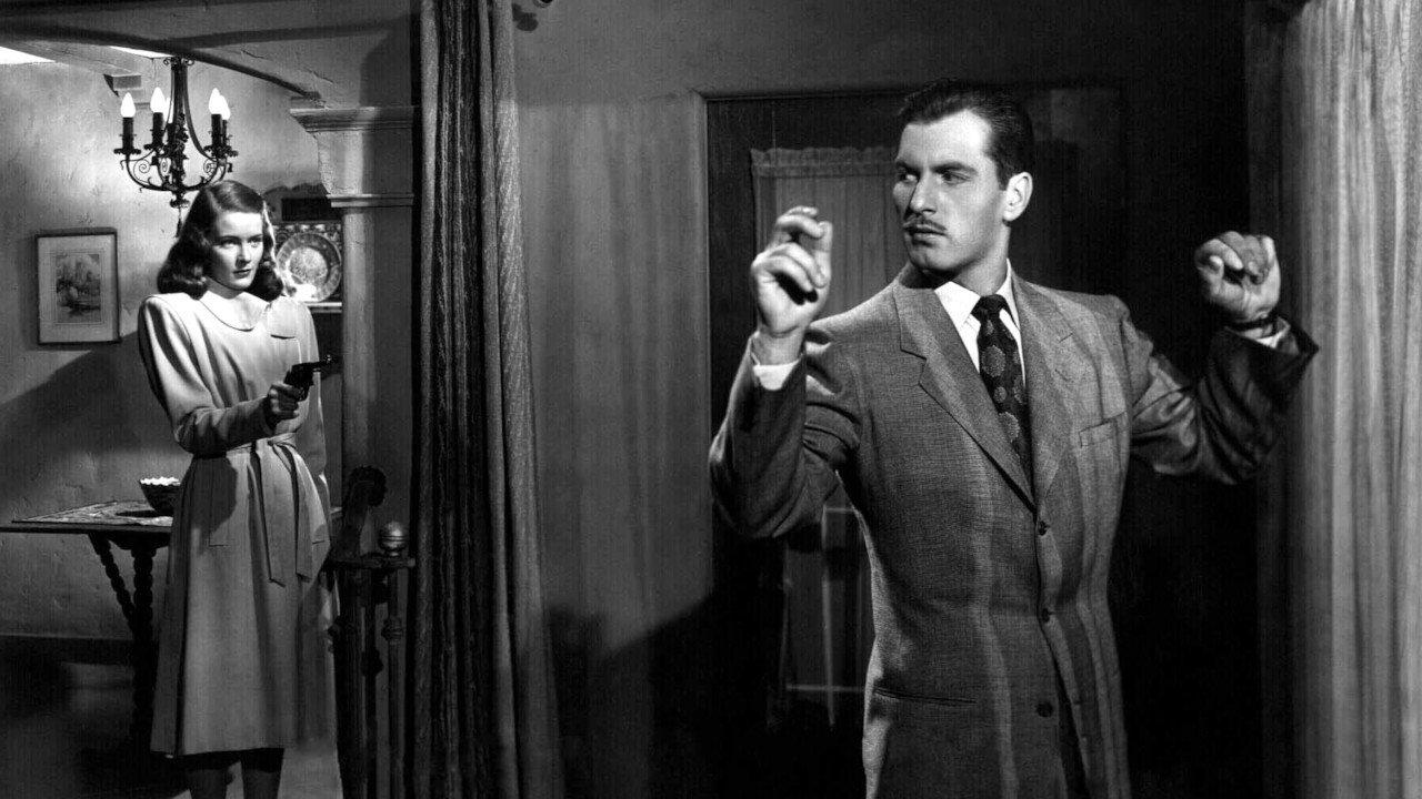 The Brasher Doubloon 1947 movie scene