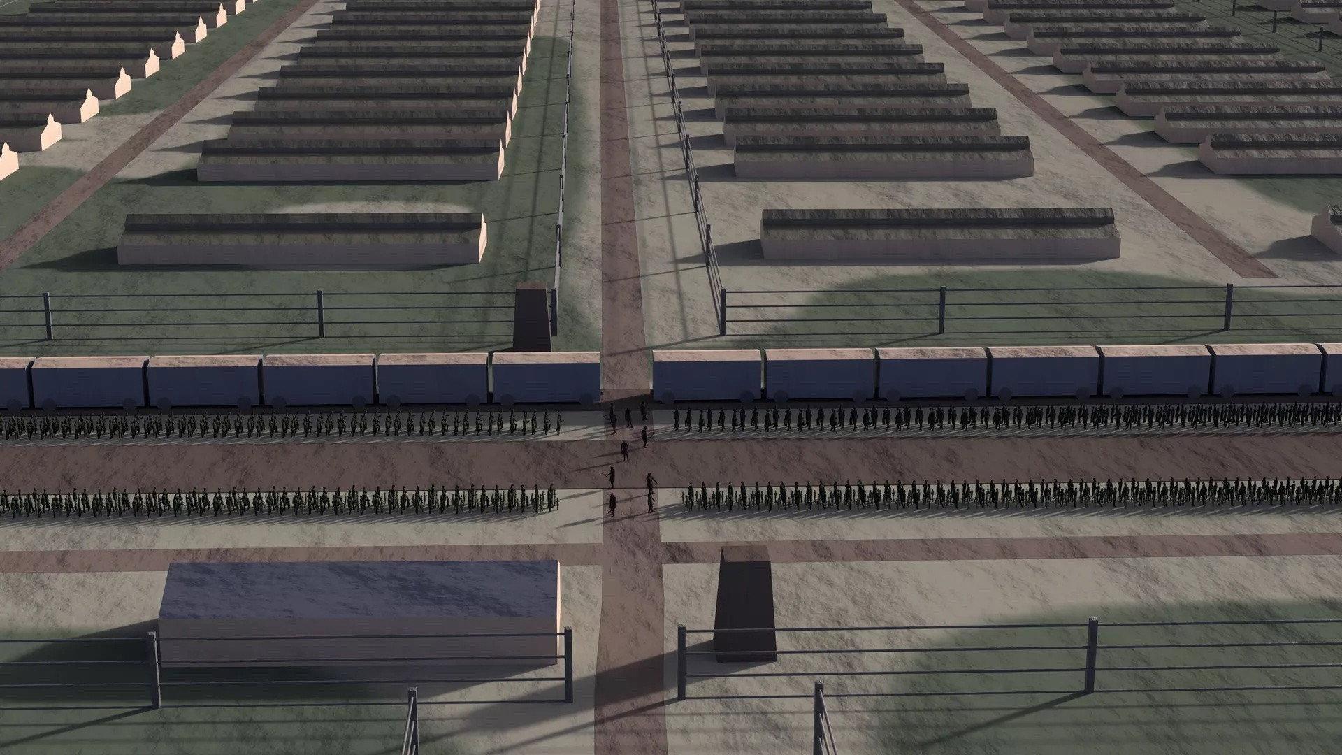 Auschwitz: The Hidden Traces 2022 movie scene