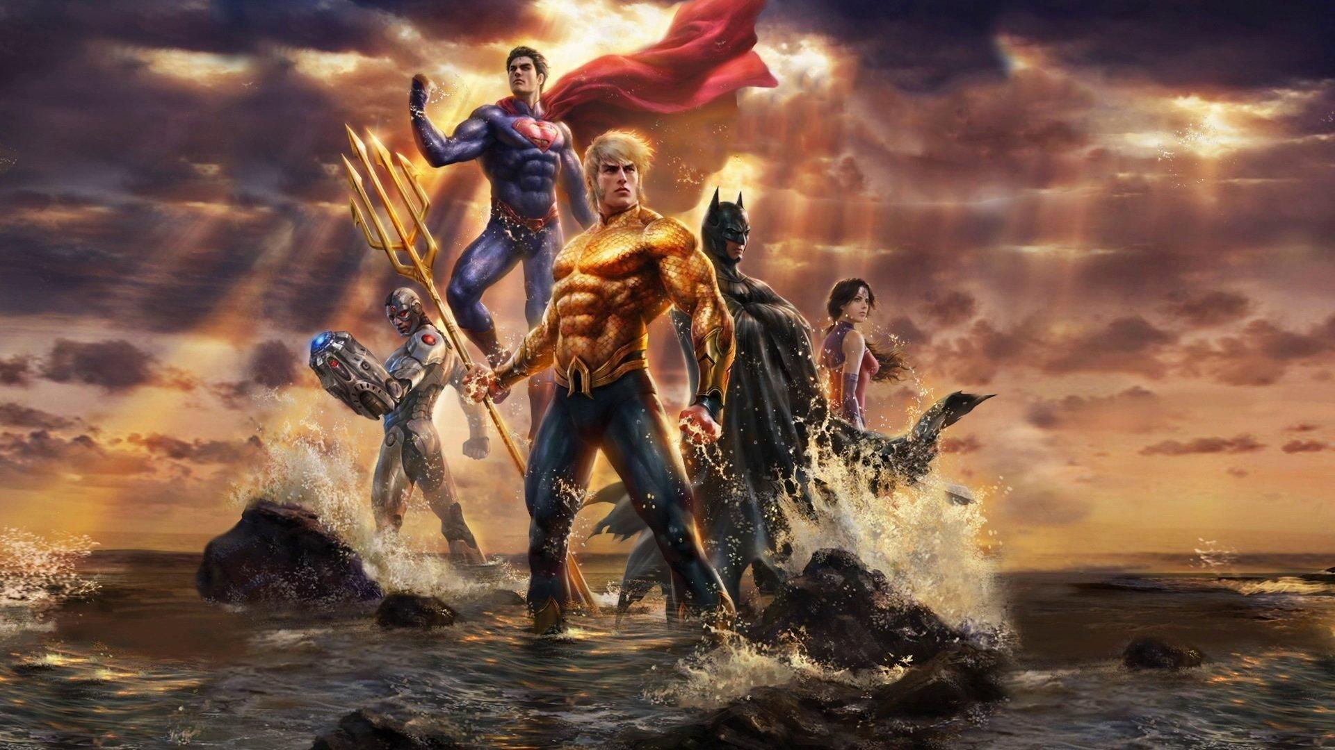 Justice League: Throne of Atlantis 2015 movie scene