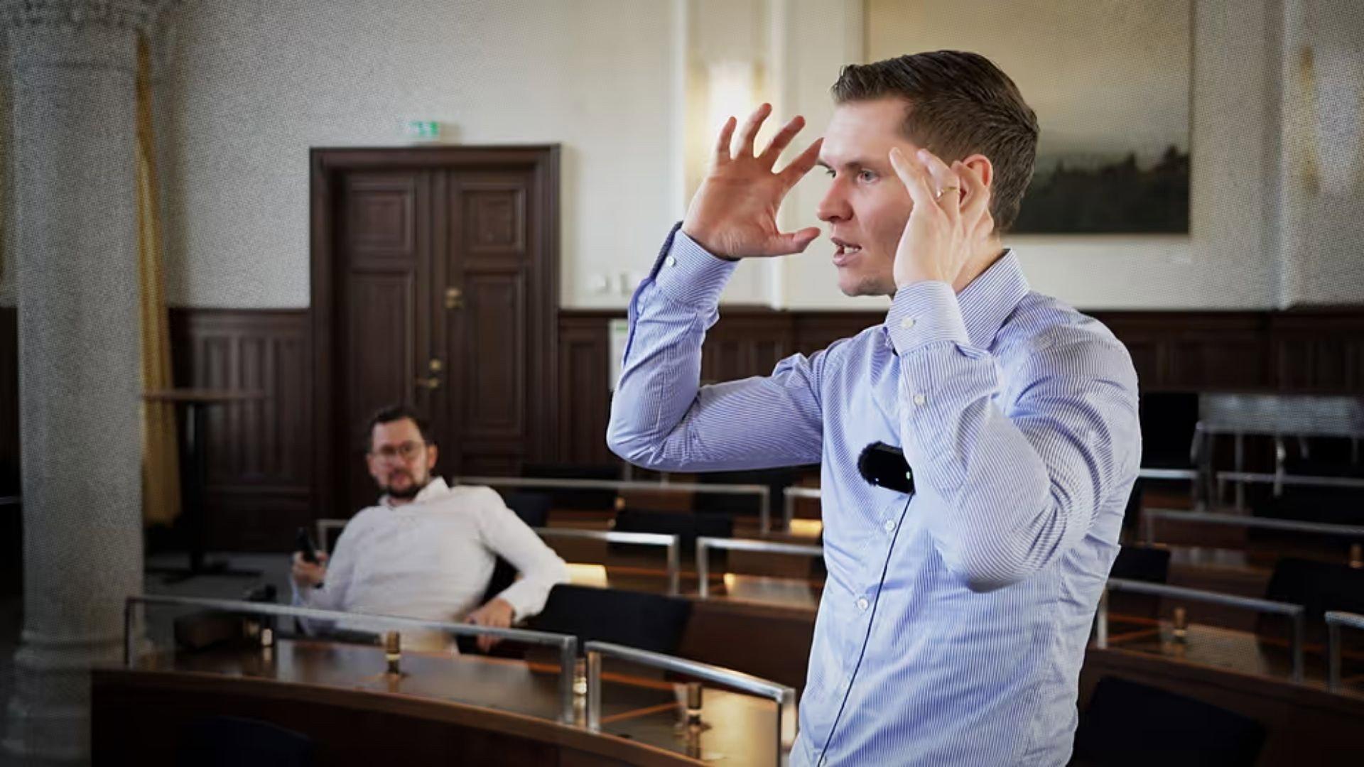 Markus Allard siktar mot riksdagen 2026 movie scene