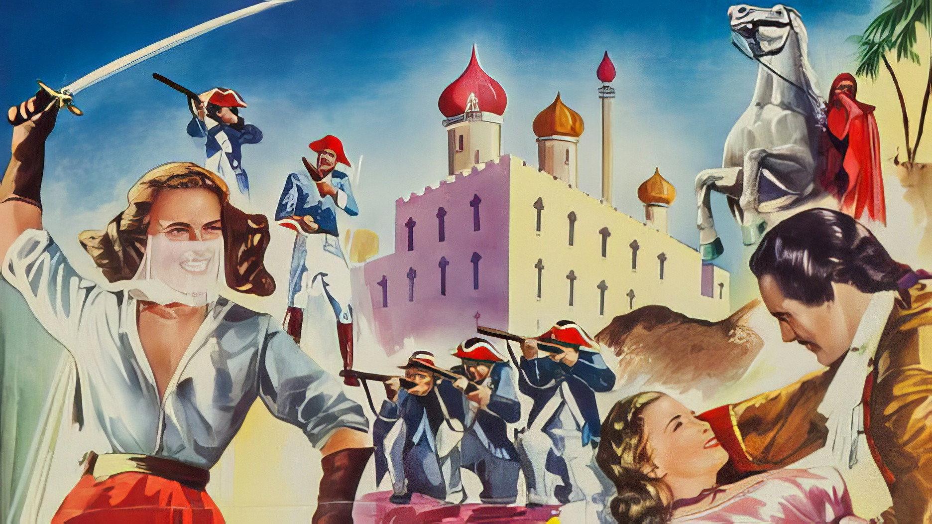 Flame of Calcutta 1953 movie scene