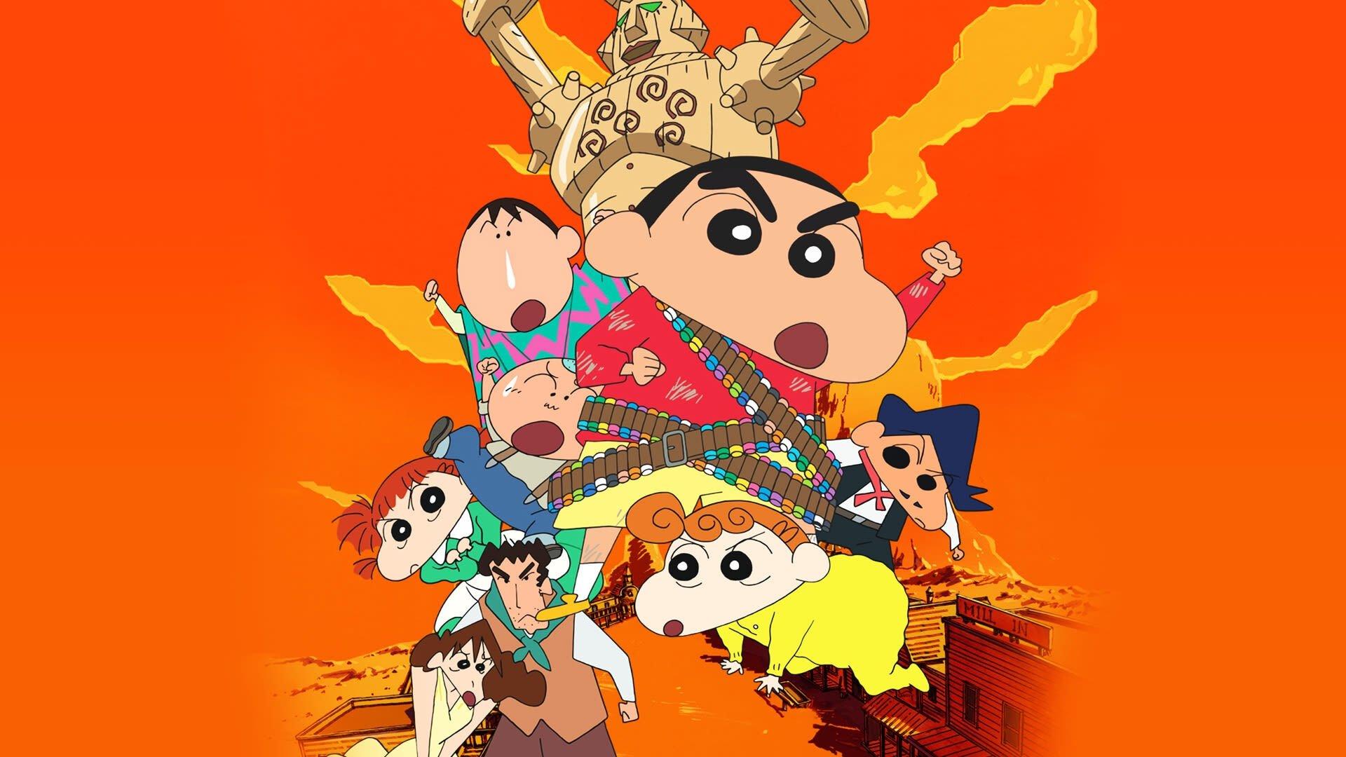 Crayon Shin-chan: Invoke a Storm! The Kasukabe Boys of the Evening Sun 2004 movie scene