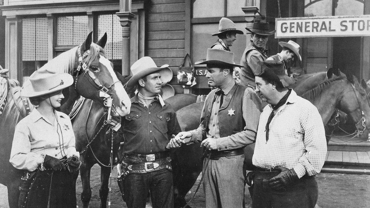 Winning of the West 1953 movie scene