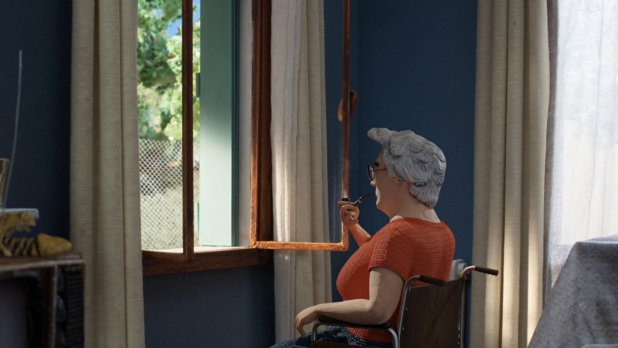 Peeping Mom 2023 movie scene