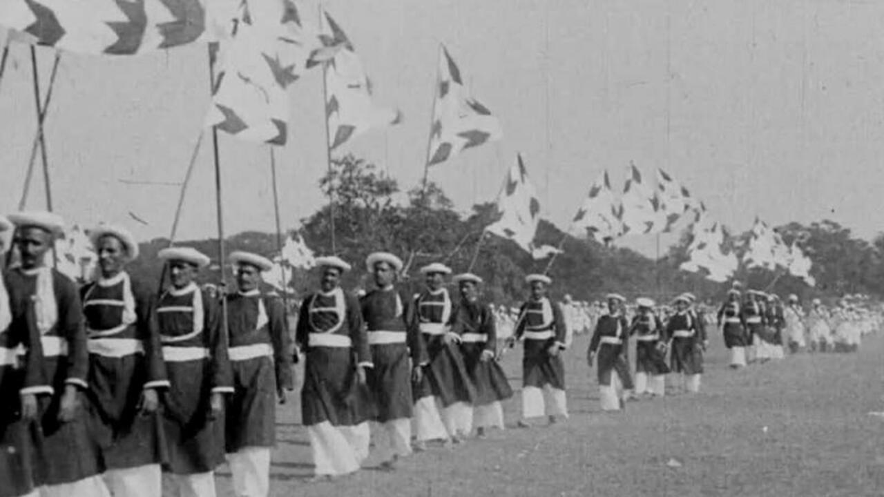 Calcutta Pageant 1912 movie scene