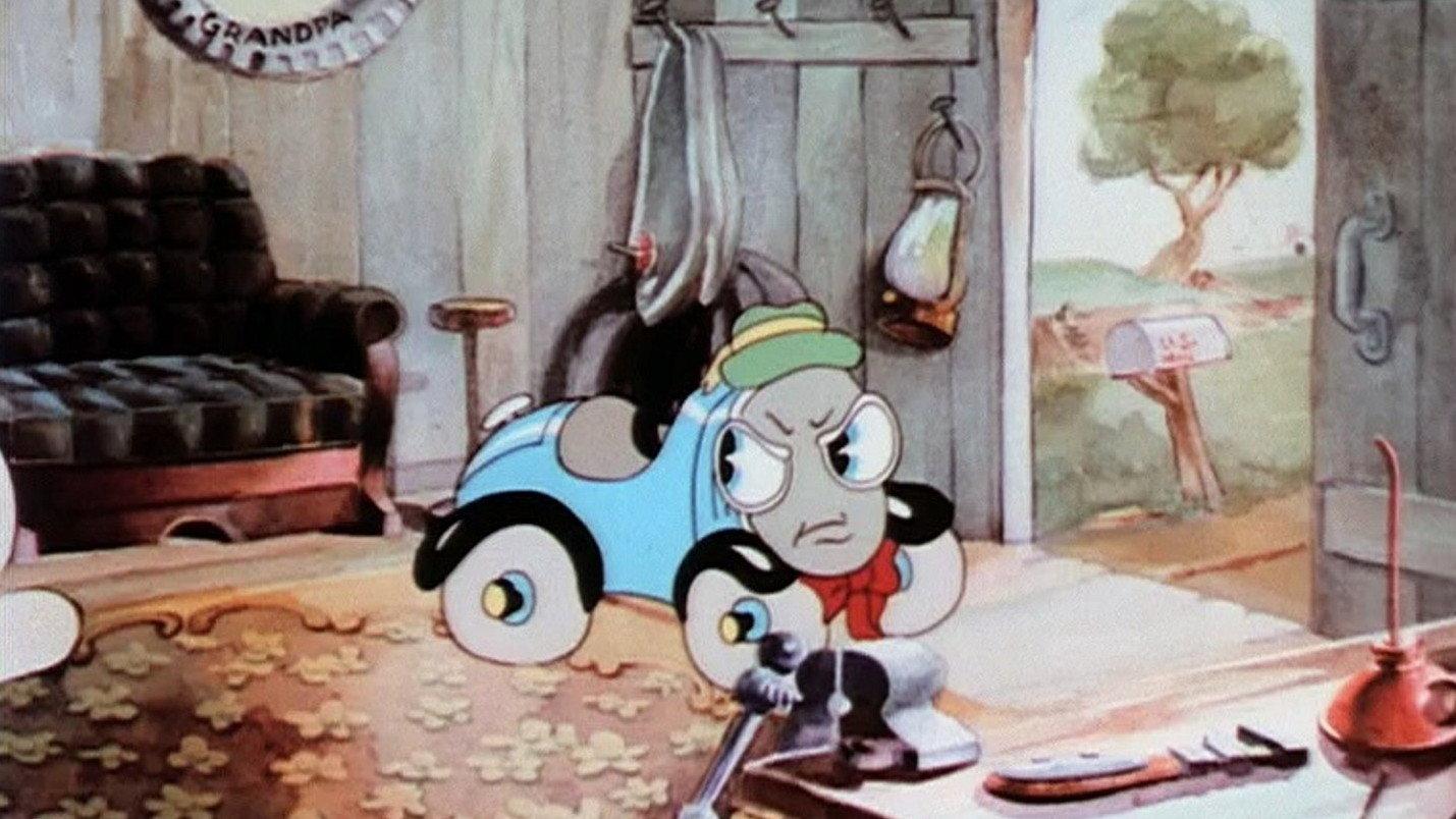 Streamlined Greta Green 1937 movie scene