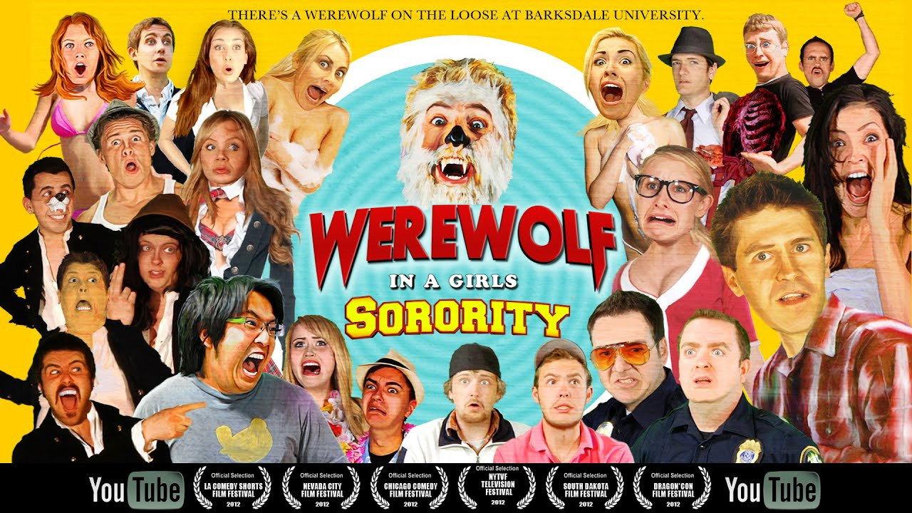Werewolf in a Girl's Sorority 2013 movie scene