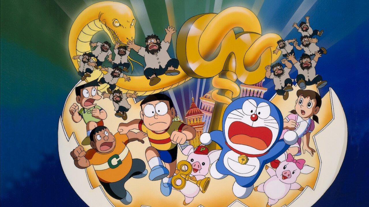 Doraemon: Nobita and the Spiral City 1997 movie scene