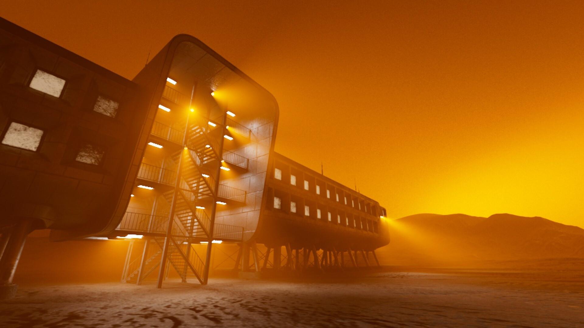 Red Planet Blue 2024 movie scene