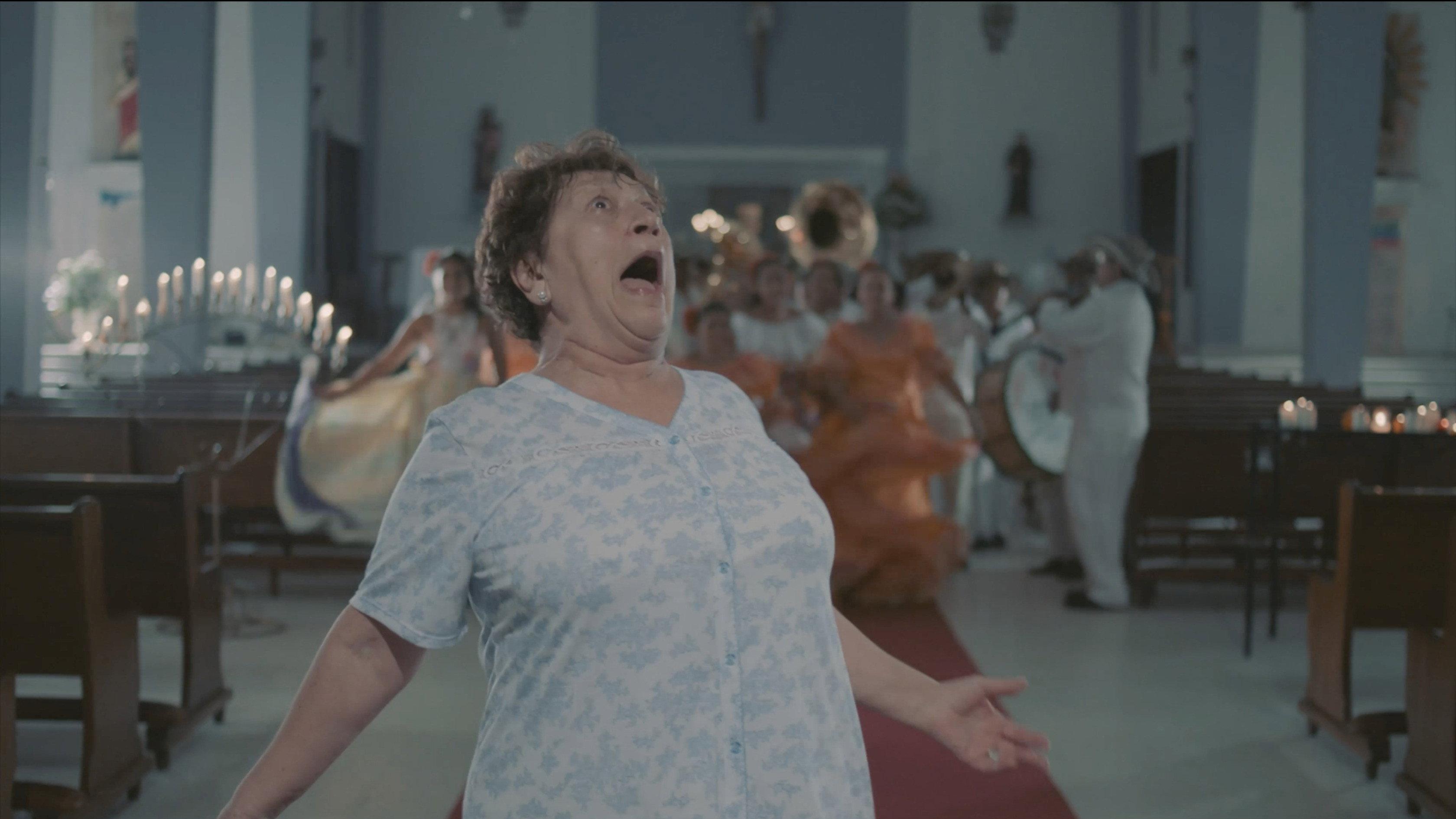 Lucy's tongue 2018 movie scene