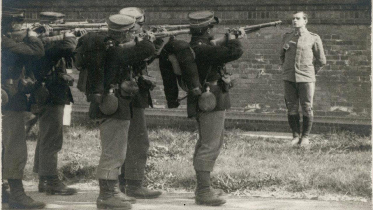 The Death Knell 1914 movie scene