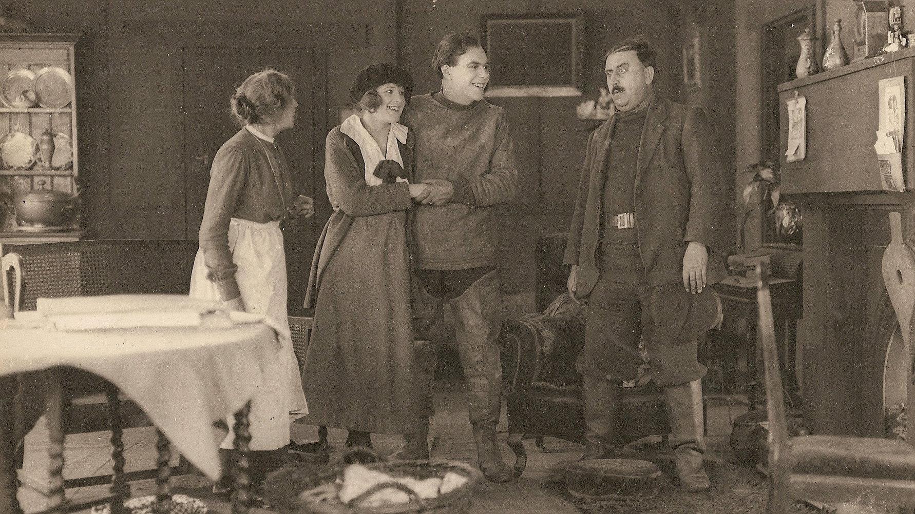 The Head of the Family 1928 movie scene