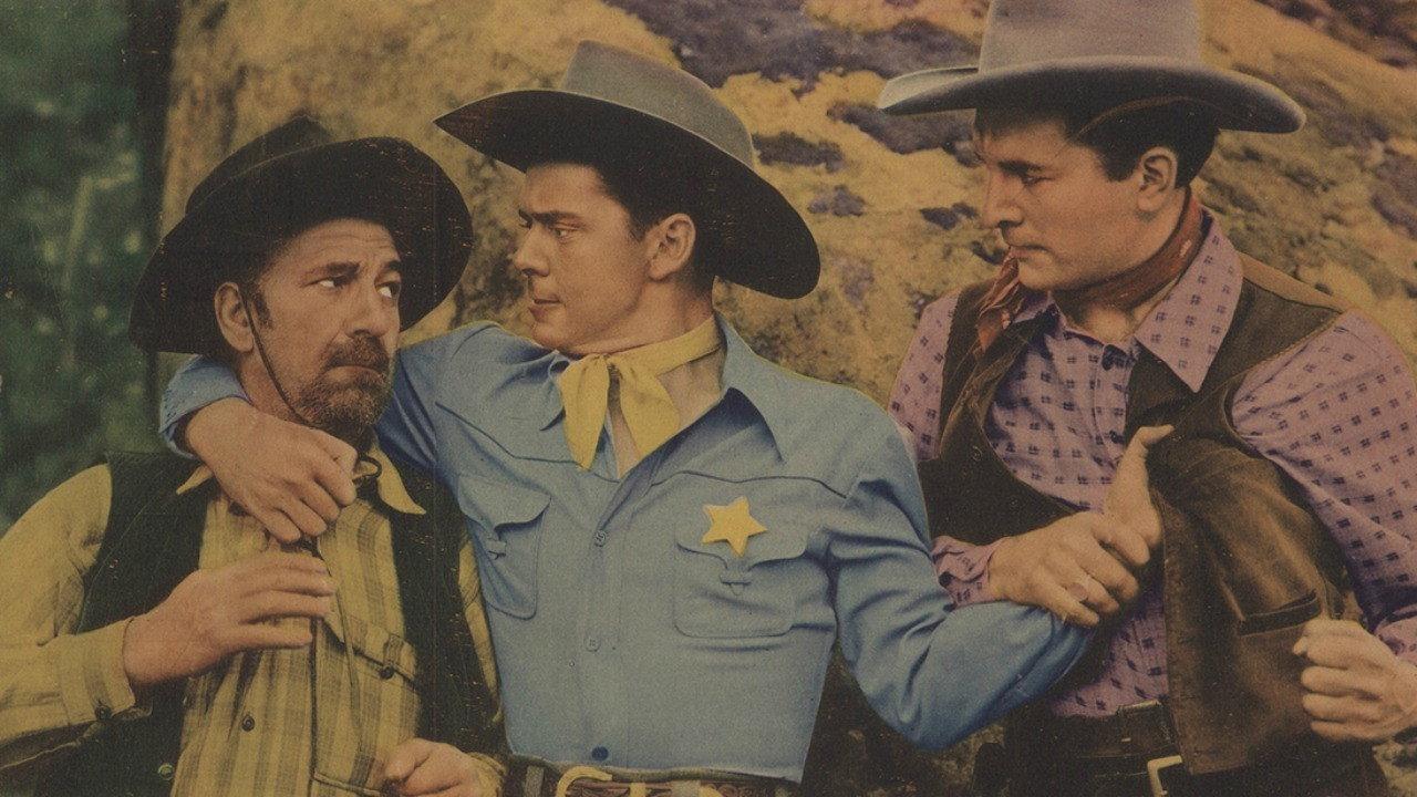 A Tornado in the Saddle 1942 movie scene