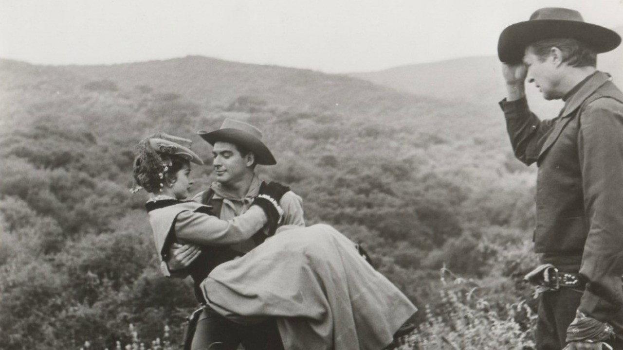 Frontier Gambler 1956 movie scene